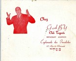 Chez Gaby Club Tagada Esplanade des Invalides Paris France  Souvenir Pho... - £19.32 GBP