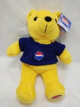 Rare Limited Edition Pepsi Cola Teddy Bear Plush 9&quot; With Tags  - $15.84
