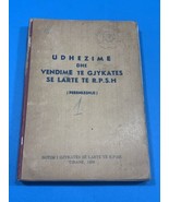 OLD ALBANIA BOOK-UDHEZIME&amp;VENDIME TE GJYKATES SE LARTE TE RPSSH-1958-COM... - $69.30