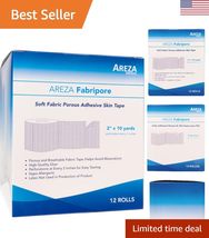 SURGICAL TAPE Porous Skin Soft Fabric Cloth Adhesive Tape 2" x 10 Yards ... - $68.88