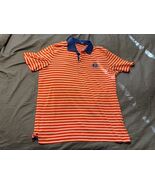 RLX Ralph Lauren The Open Royal Liverpool 2014 Polo L Orange Stripe Golf - $730.48 MXN