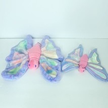 Lot of 2 TY Beanie Baby FLITTER the Lilac Purple Butterfly &amp; Baby 1999 Retired - £17.49 GBP