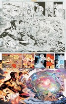 Gerry Conway Firestorm Legends of Tomorrow #5 Original Art Double Page Splash - £776.84 GBP