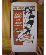 GodSmack Poster Rob Zombie Rawk Show Concert October 8th - $2,603.99 MXN