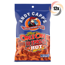 12x Bags Andy Capp&#39;s Hot Beer Battered Flavored Oven Baked Onion Rings C... - $28.84