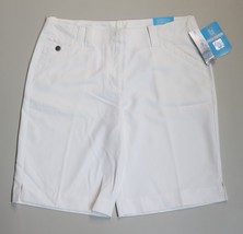 PGA Tour White Golf Shorts Exceptional Fit Front/Back Pockets Size 10 New w/ Tag - £23.62 GBP