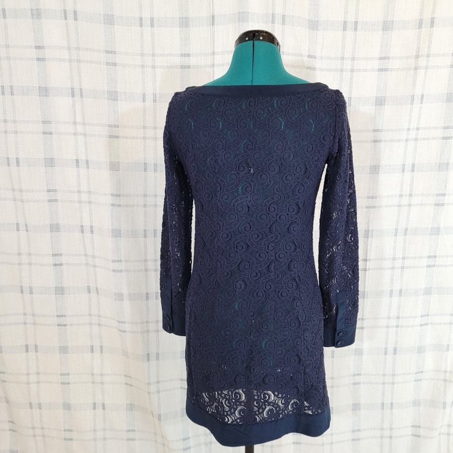 Nanette lepore blue lace dress discount