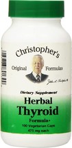 Dr Christopher&#39;s Formula Dr Christopher&#39;s Formula Herbal Thyroid, 100 Count - £16.71 GBP
