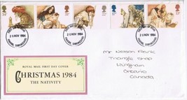 United Kingdom First Day Cover FDC Falkirk Christmas Nativity 1984 - £3.10 GBP