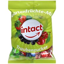 INTACT Brause-Traubenzucker/ Hard pressed sugar candies-GARDEN Fruits FR... - £6.56 GBP