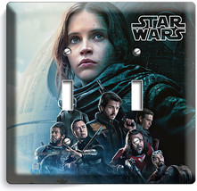 Star Wars Rogue One Story Jedi Jyn Erso 2 Gang Light Switch Wall Plates Room Art - £12.58 GBP