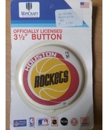 90s Houston Rockets 3 1/2 in Button Wincraft - £7.84 GBP