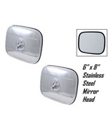 1947-72 6&quot;x8&quot; Stainless Steel Exterior Rectangular Square Rear View Mirr... - €21,34 EUR