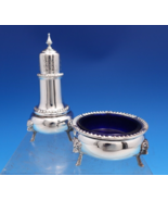 George II by Frank Whiting Sterling Silver Salt Dip Pepper Shaker Set 2p... - $349.46 CAD