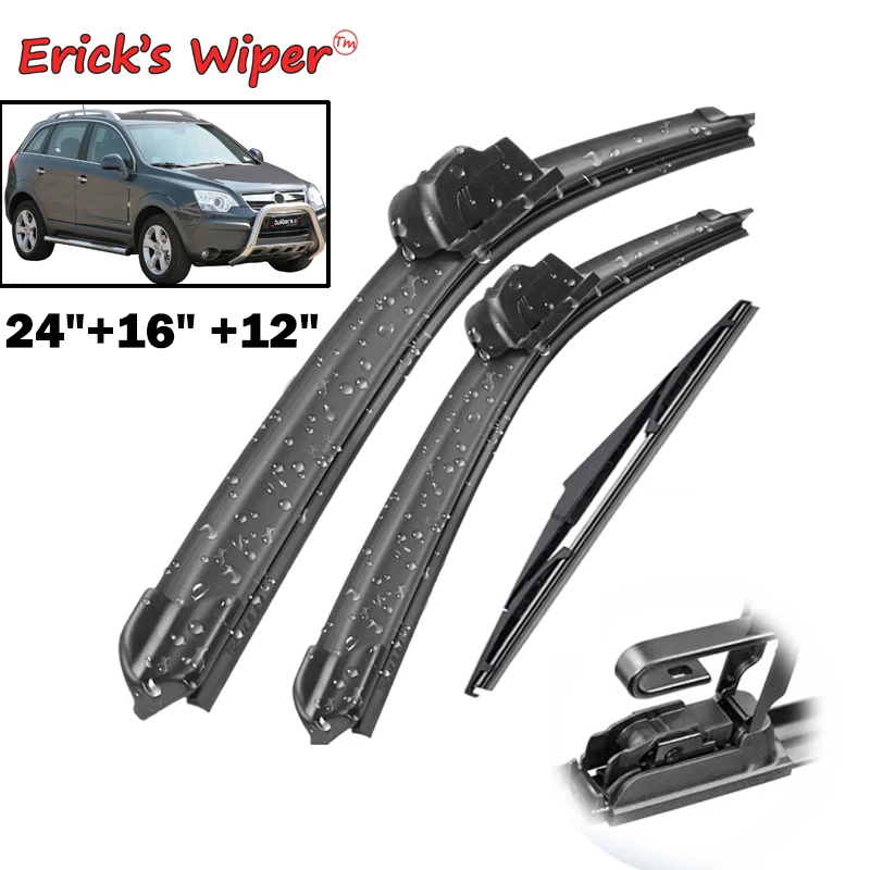 Erick&#39;s Wiper Front &amp; Rear Wiper Blades Set Kit For Vauxhall Opel Antara 2006 - - £16.84 GBP+
