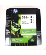 HP 564 XL:  3 Pack Black 2021 Partial Color XL Pack Cyan &amp; Magenta ONLY ... - $358.13 MXN