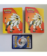 Pokémon TCG  2 Mini Binders Solgaleo / Sun&amp;Moon +5 Free Basic &amp; 1 Energy... - $92.46 MXN