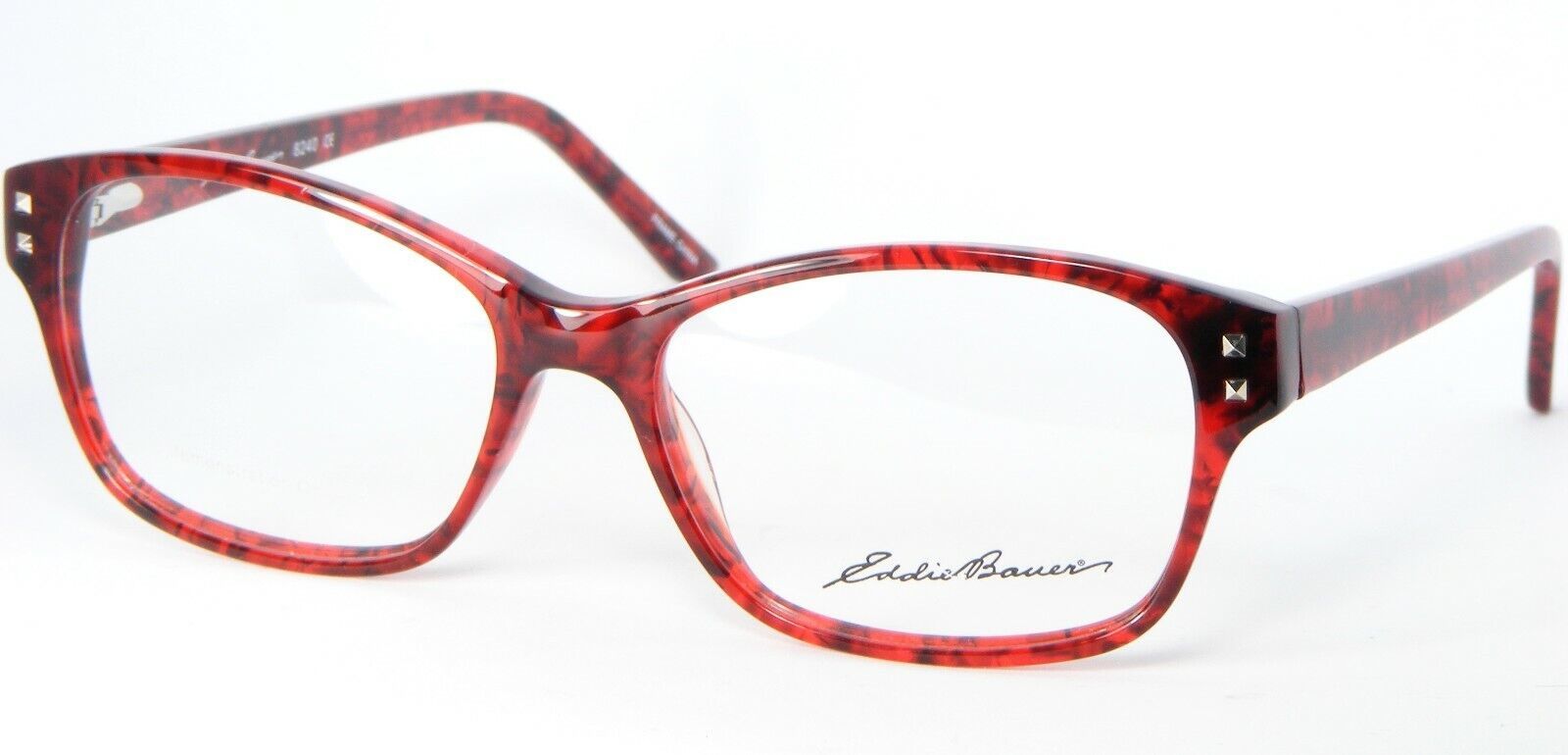 Neuf Eddie Bauer 8240 Brillant Frottement Rubis Lunettes Plastique Cadre - $56.02