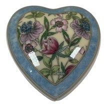 Wedgwood Sarah Heart Shaped Trinket Box Lid Floral Design Made England J... - £24.36 GBP