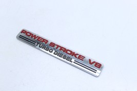 99-04 FORD F-350 SD LARIAT DOOR POWER STROKE V8 TURBO DIESEL EMBLEM BADGE Q9025 image 2