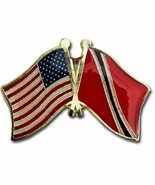 AES Wholesale Pack of 50 USA American &amp; Trinidad Tobago Country Flag Cap... - $198.05 CAD