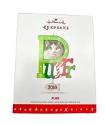 Hallmark Keepsake Ornament Purrr 2016 Christmas Red Green Cat - £10.13 GBP