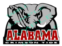 Alabama Elephant Logo Cut Files Silhouette Circut SVG - $3.50