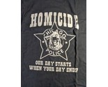 Chicago Police Homicide Black Short Sleeve Tshirt 3XL - $59.39