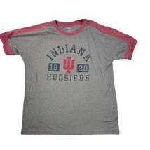 Indiana Hoosiers IU University T-Shirt Mens Sz XL 46/48 Gray Red Knights Apparel - £12.90 GBP