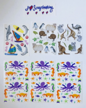 Creative Memories Scrapbooking Stickers  Animals & Sea Life Pack of 6 Sheets - £4.31 GBP