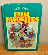 Walt Disney Fun Favorites hardcover book vintage Mickey mouse VTG - £7.50 GBP