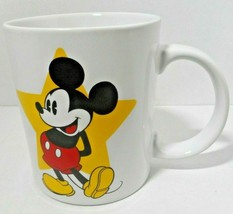 Mickey Mouse Mug Jerry Leigh 2-sided Image Yellow Star Park Mug Walt Disney - £14.93 GBP