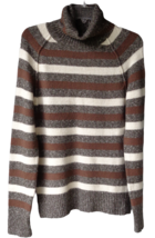 Arizona Multicolor Stripe Soft Turtleneck Pullover Sweater Jr XL Acrylic Blend - £10.89 GBP