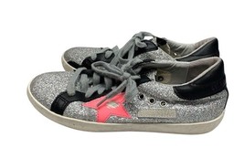 Golden Goose Superstar Glitter Sneakers Pink Star Made in Italy Women’s US 7 image 4