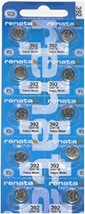Renata 392 SR41W Batteries - 1.55V Silver Oxide 392 Watch Battery (10 Count) - £15.09 GBP