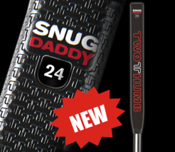 NEW 2 THUMB GOLF SNUG DADDY 24 BLACK PUTTER GRIP - $43.76