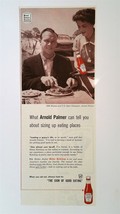 Vintage 1961 Heinz Ketchup Arnold Palmer Golf Original Color Ad - $6.64