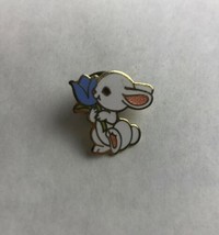 Bunny Rabbit and Blue Tulip Hallmark Collectible Souvenir Pin 1983 3/4&quot; - $14.03