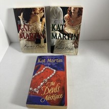 Lot of 3 KAT MARTIN Historical Romance Books Reese’s Bride Rule’s Bride The Devi - £10.27 GBP