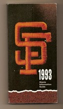 1993 San Francsico Giants Media guide MLB Baseball - £19.31 GBP