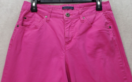 Bandolino Capri Pants Womens Petite 10 Pink Cotton Straight Leg 5-Pockets Design - £13.84 GBP