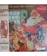 Coca-Cola “The Pause That Refreshes” 1999  Puzzle Springbok Santa New Se... - £33.02 GBP