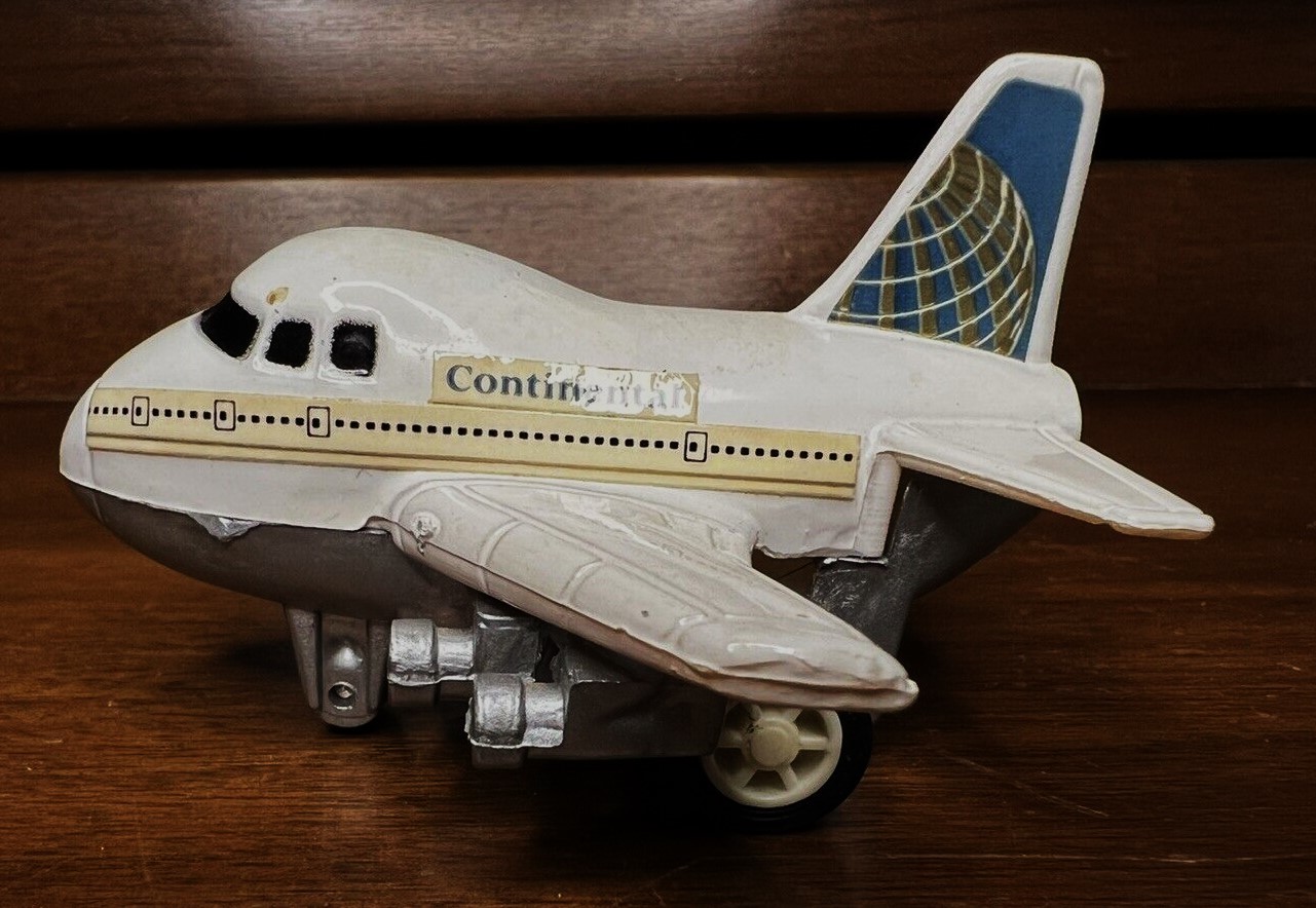 Continental Airlines Toy Pullback Plane - $4.00