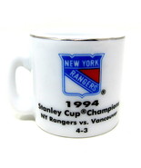 NY Rangers Miniature Mug NHL Hockey 1&quot; 1994 Stanley Cup Ceramic Gold Rim - £7.77 GBP