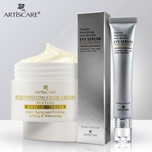 2pcs Peptide Anti Wrinkle Face Cream + Eye Serum Roller Anti Aging Skin Care 50g - £19.83 GBP