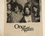 Once And Again Tv Guide Print Ad Sela Ward Bill Campbell Evan Rachel Woo... - $5.93