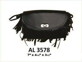 Windshield Bag Braided and Fringe PVC 7x 4.5 x 3.5 - £23.30 GBP