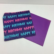 Happy Birthday Tissue Paper Gift Wrapping Present Pink Blue Purple 30&quot; x... - $8.99