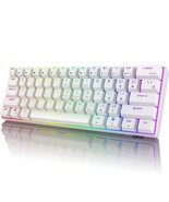 Rk61 2.4Ghz Wireless/Bluetooth/Wired 60% Mechanical Keyboard, 61 Keys Rg... - £76.32 GBP