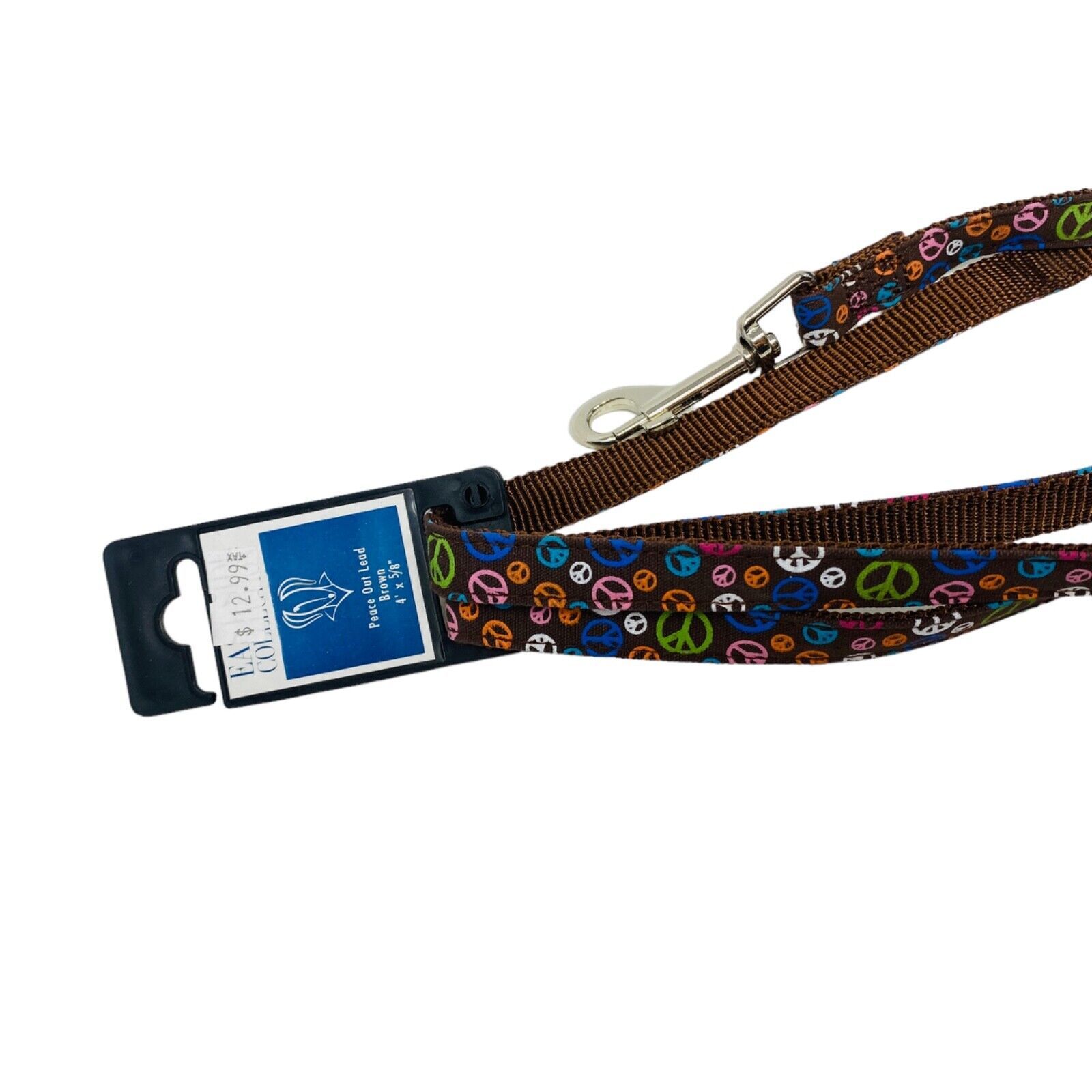 Primary image for East Side Collection Dog Leash Peace Out Lead Brown 4' x 5/8"